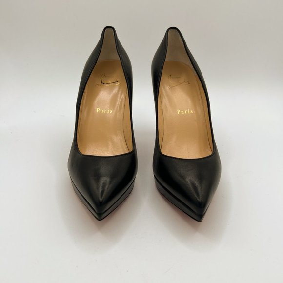 Christian Louboutin Pigalle 100 Leather Platform Pumps - Picture 4 of 7
